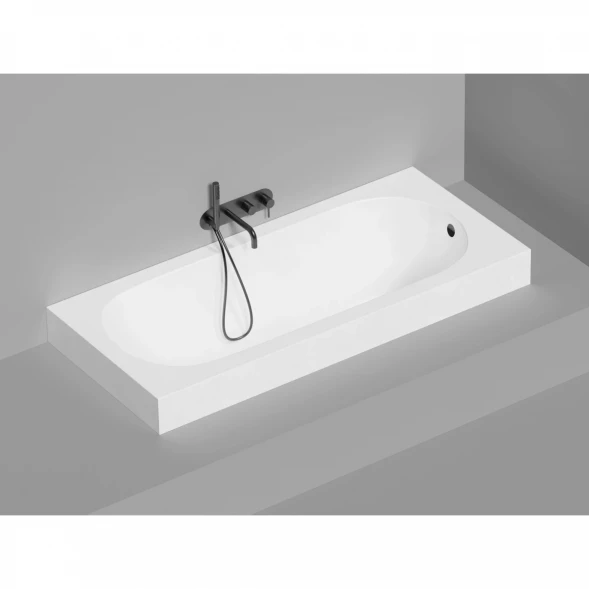 Ванна из литьевого мрамора Salini S-Stone Ornella 102322M 180x80 см, белый матовый