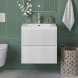 Тумба под раковину BelBagno Uno UNO-MINI-600-2C-SO-BO 60 см, подвесная, белый матовый