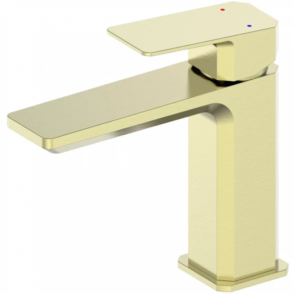 Смеситель для раковины Wonzon &amp; Woghand Diamond WW-88139011-BG золотой матовый