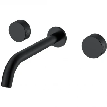 Смеситель для раковины Boheme Stick Spirale 152-2-B.4 встраиваемый, черный матовый