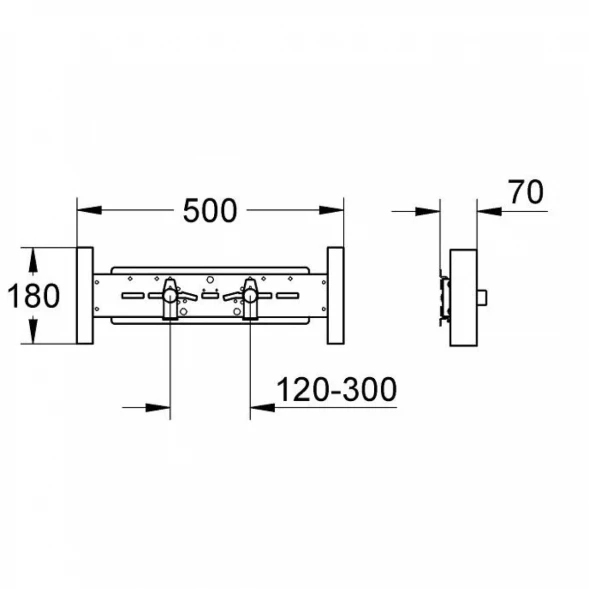 Держатель для смесителя наружного монтажа Grohe Rapid SL 37998000