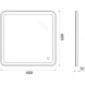 Зеркало 60x60 см BelBagno Marino SPC-MAR-600-600-LED-TCH