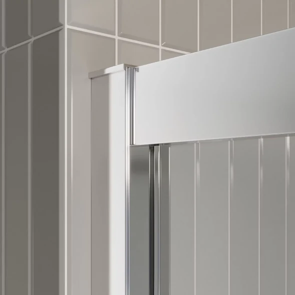 Душевой уголок BelBagno Luce LUCE-AH-21-125/80-C-Cr 125x80 см, профиль хром, стекло прозрачное