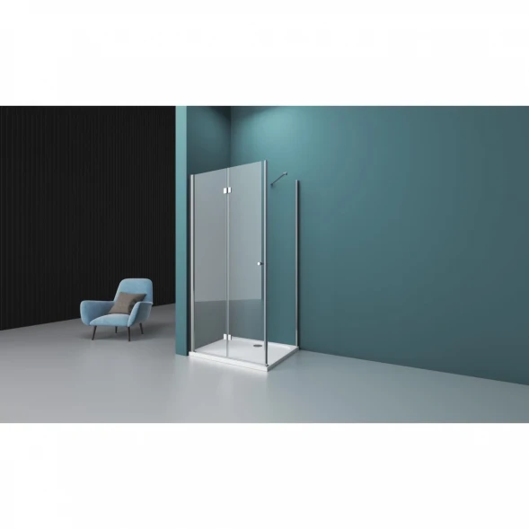 Душевой уголок 70x80 см BelBagno Albano ALBANO-ASH-1-70/80-C-Cr прозрачное