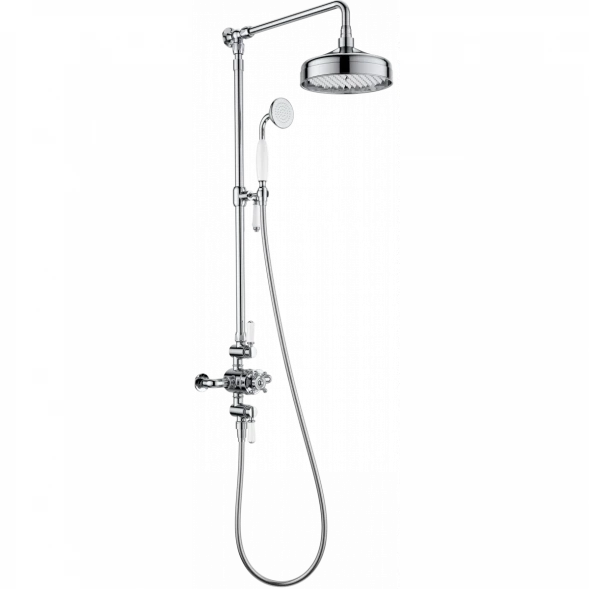 Душевая система Wonzon &amp; Woghand Retro WW-B3041-CR 228 мм, со смесителем, хром