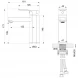 Смеситель для раковины Wonzon &amp; Woghand Frame WW-88139010-BGM темный графит матовый