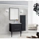 Зеркало Cezares Tiffany 45044 73x90 см, с LED-подсветкой, антизапотеванием, Nero Grafite