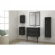 Зеркало Cezares Tiffany 45044 73x90 см, с LED-подсветкой, антизапотеванием, Nero Grafite