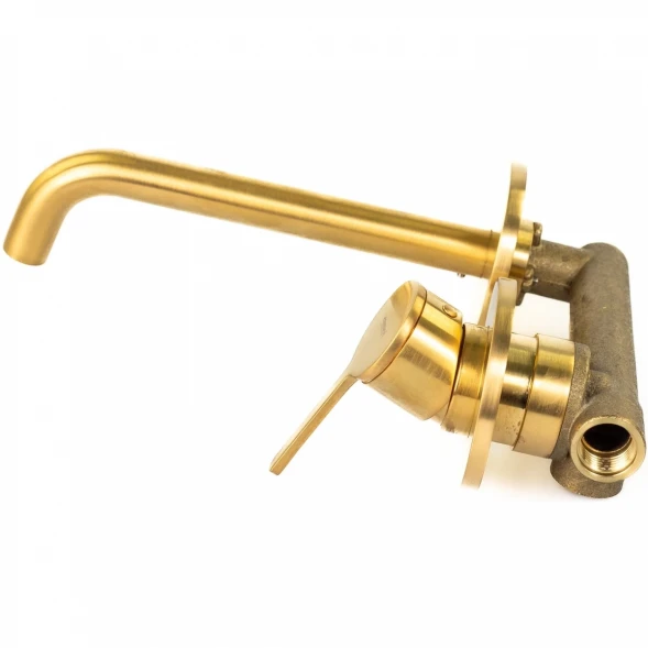 Смеситель для раковины Emmevi Filobrass 85155/ORS встраиваемый, без донного клапана, Золото матовый
