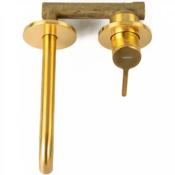 Смеситель для раковины Emmevi Filobrass 85155/ORS встраиваемый, без донного клапана, Золото матовый