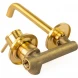 Смеситель для раковины Emmevi Filobrass 85155/ORS встраиваемый, без донного клапана, Золото матовый