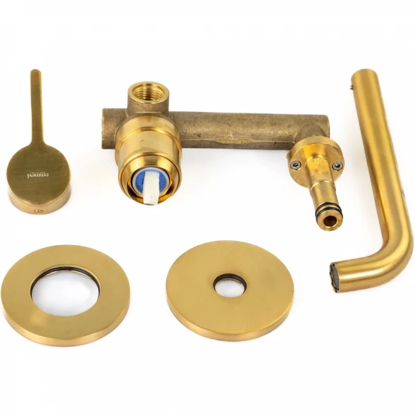 Смеситель для раковины Emmevi Filobrass 85155/ORS встраиваемый, без донного клапана, Золото матовый