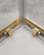 Душевой уголок Cezares Molveno MOLVENO-AH-22-120/110-C-BORO-IV 120x110 см, профиль золотой матовый, стекло прозрачное