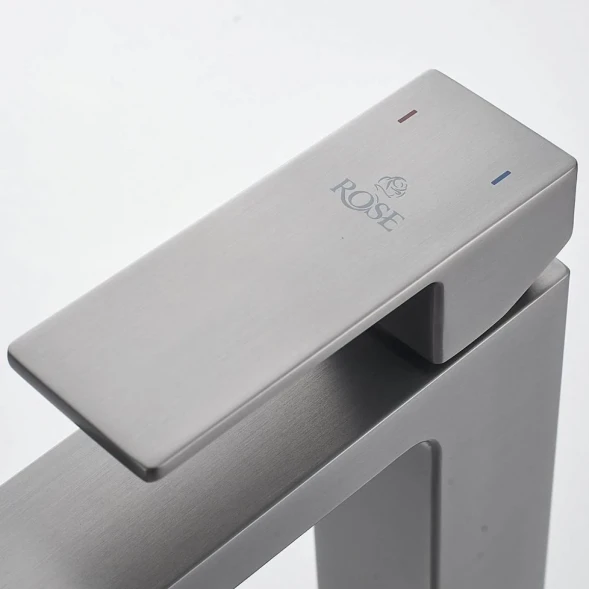 Смеситель для раковины Rose R1801T-1 оружейная сталь