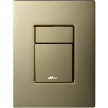 Кнопка смыва Abber AC0123BG для инсталляции, золотой матовый