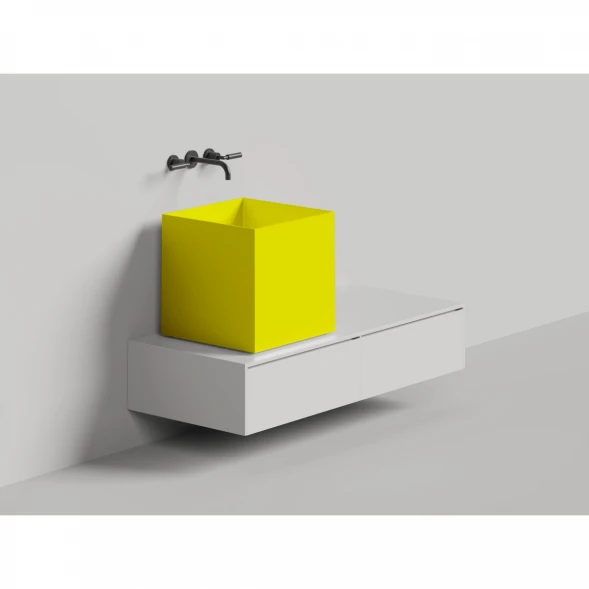 Раковина-чаша Salini S-Sense Armonia Square 03 130513GF 45x45 см, накладная, покраска по RAL глянец полностью