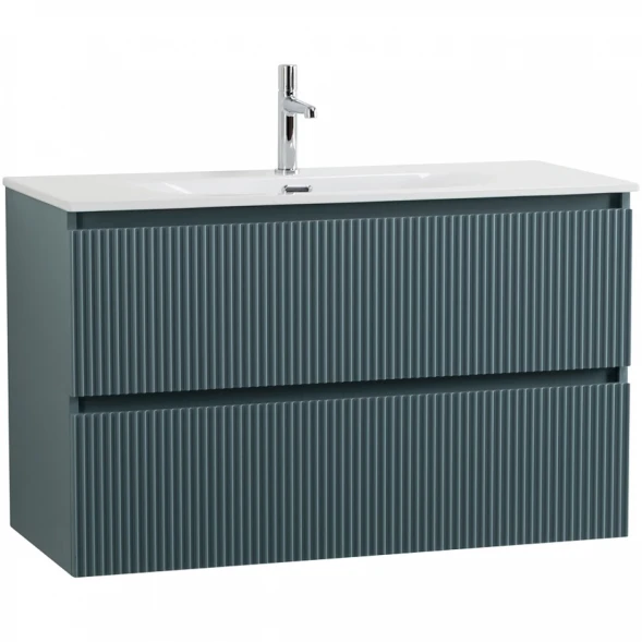 Тумба под раковину BelBagno Uno UNO-MINI-1000-2C-SO-AO 100 см, подвесная, голубой матовый