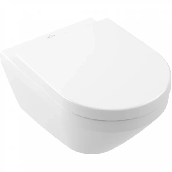 Унитаз подвесной Villeroy &amp; Boch Architectura 4694CL01 безободковый, торнадо, с сиденьем микролифт, альпийский Белый