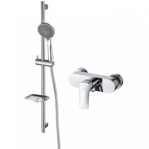 Смеситель для душа Aquatek Вега AQ1032CR с душевым гарнитуром, хром