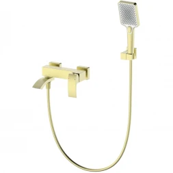 Смеситель для ванны Wonzon &amp; Woghand Fit WW-88639009-BG с душевым гарнитуром, золотой матовый