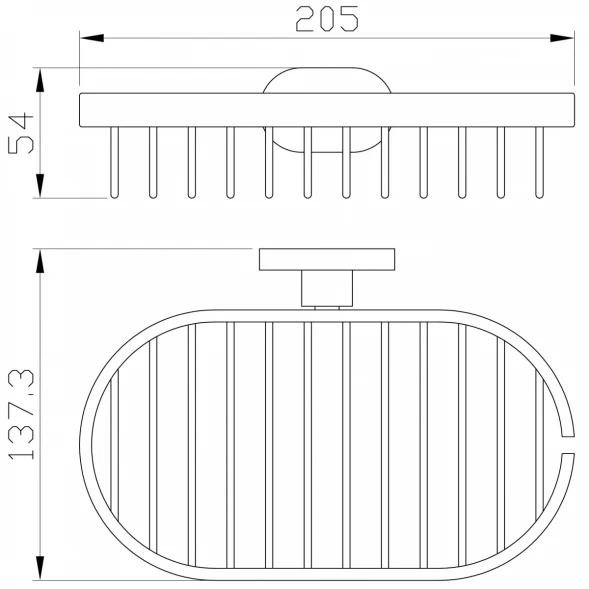 Полка для ванной Wonzon &amp; Woghand WW-8424-LG 20,5 см, золотой