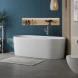 Акриловая ванна BelBagno BB411-1700-800-MATT 170x80 см, отдельностоящая, белый матовый
