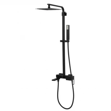 Душевая система 250 мм BelBagno Luce LUC-VSCM-NERO