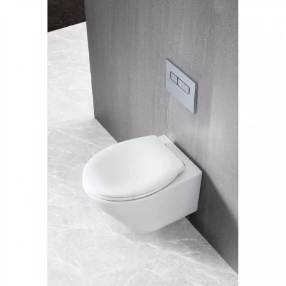 Унитаз подвесной BelBagno Acqua BB340CHR безободковый, белый