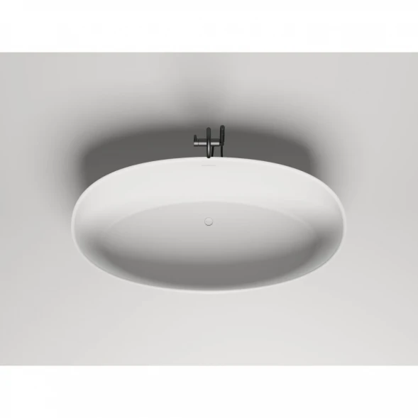 Ванна из литьевого мрамора Salini S-Stone Alda 101922M 170x81 см, отдельностоящая, белый матовый