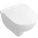 Унитаз подвесной Villeroy &amp; Boch O.Novo 5688HR01  безободковый, с сиденьем микролифт, альпийский Белый
