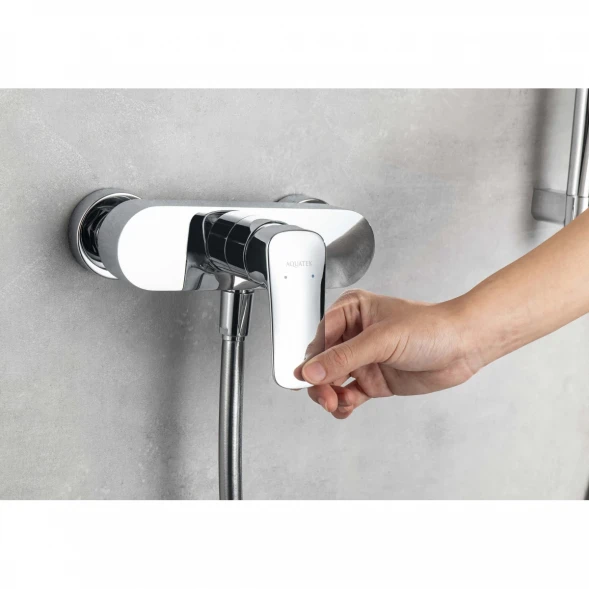Смеситель для душа Aquatek Вега AQ1034CR с душевым гарнитуром, хром