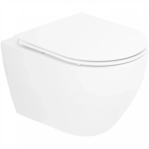 Унитаз подвесной Cezares Stylus-Tor CZR-6601-TH-TOR безободковый, торнадо, белый