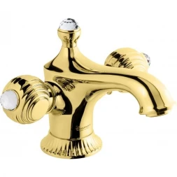 Смеситель для раковины Emmevi The One Cloe 98003SW/OR с донным клапаном, Золото