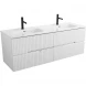 Тумба под раковину Cezares Duet DUET-N-1400-4C-SO-2-BL 140 см, подвесная, Bianco Lucido